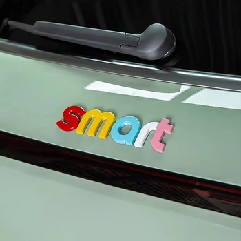 Стайлинг автомобиля, передний задний багажник, 3D наклейка с надписью ABS для Mercedes Smart Elf # 1, Аксессуары для модификации экстерьера автомобиля