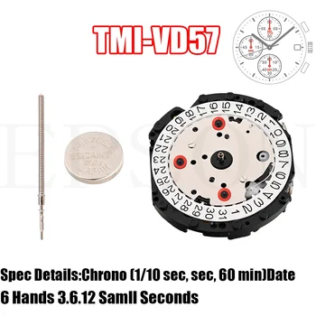 Стандартный хронограф TMI VD57 Размер Moveme: 12 ¾ 