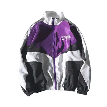 Стильная спортивная куртка со свободными спортивными буквами, куртка с эластичными манжетами, осеннее мужское пальто для занятий спортом