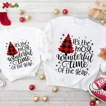 Счастливого Рождества, футболка, подходящие наряды, Семейная толстовка, одежда, подходящая для семьи Толстовка, одежда, Детские свитера, толстовки, Милые