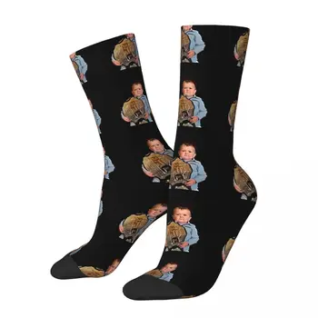 Счастливые мужские носки в стиле ретро Харадзюку, Хасбулла Магомедов, хип-хоп, бесшовные носки Crew Crazy, подарочные носки с принтом
