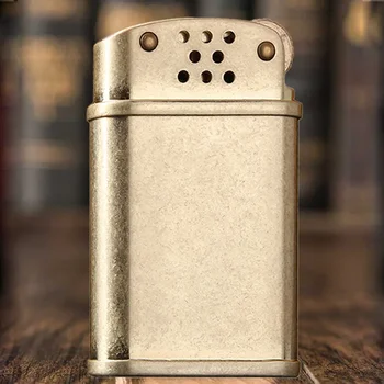 Ультратонкая зажигалка ZORRO с автоматическим эжекционным зажиганием, Бронзовая матовая керосиновая зажигалка Classic Collection, изысканный подарок для мужчин