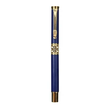 Шариковая ручка с латунным роликом для деловых мужчин, пишущая ручка, купить 2 штуки, отправить подарок